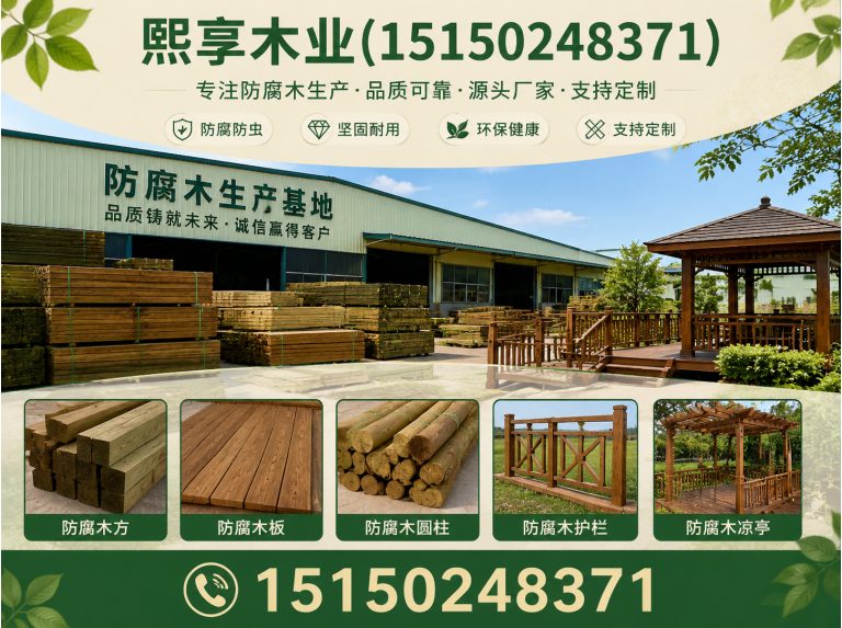 浙江源头防腐木展示图